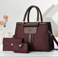 2025new Luxury Designer Women's  PU Leather Handbags Wallet Set Shoulder Bags Nylon Zipper Closure