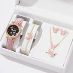 🦋 Butterfly Watch & Jewelry Set