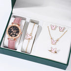 🦋 Butterfly Watch & Jewelry Set