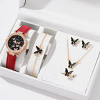 🦋 Butterfly Watch & Jewelry Set