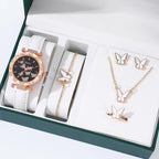 🦋 Butterfly Watch & Jewelry Set