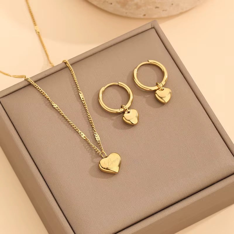 Gold Plated Heart Shape Pendant